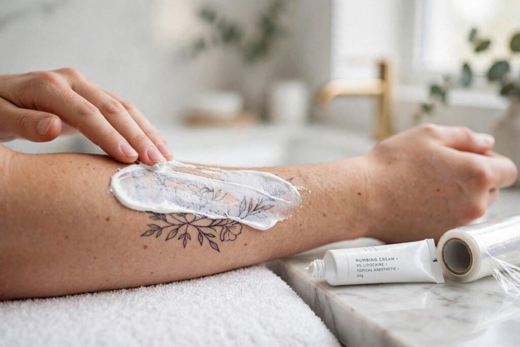 How to Apply Numbing Cream Before a Tattoo Session