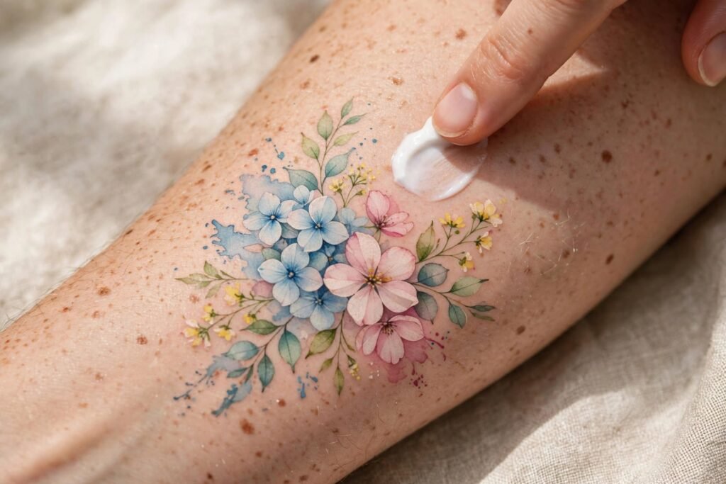 Watercolor Tattoo Aftercare — Why These Fade Faster & How to Prevent It